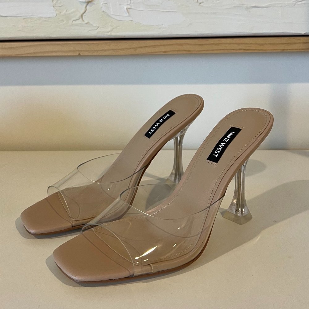 NEW Nine West Zooza Lucite Heels - Size 7.5